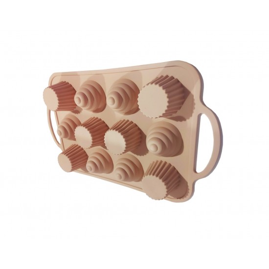 Tava din silicon, 12 cavitati, 37 cm, CooKstyle, 131COF