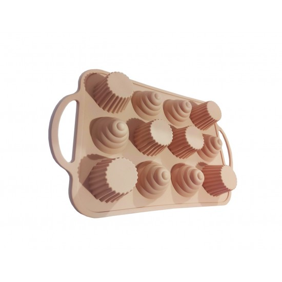 Tava din silicon, 12 cavitati, 37 cm, CooKstyle, 131COF