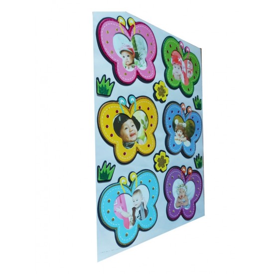 Sticker decorativ, fluturi cu poze, 45 cm, WX-EB003