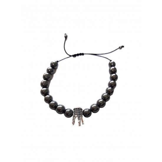 Bratara cu pietre naturale, Onix, Silver Crown, A4B138-1 Bratara cu pietre naturale, Onix, Silver Crown, A4B138-1