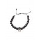 Bratara cu pietre naturale, Onix, Silver Crown, A4B138-1 Bratara cu pietre naturale, Onix, Silver Crown, A4B138-1