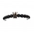 Bratara cu pietre naturale, Onix, Silver Crown, A4B138-1
