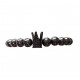 Bratara cu pietre naturale, Onix, Black Crown, A4B139-1 Bratara cu pietre naturale, Onix, Black Crown, A4B139-1