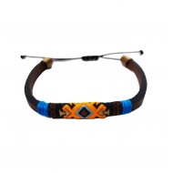 Bratara din piele ecologica, Multicolor, A4B159