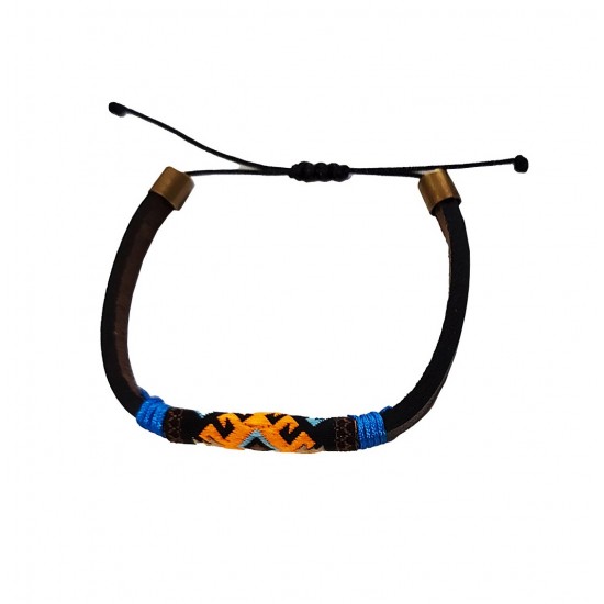 Bratara din piele ecologica, Multicolor, A4B159