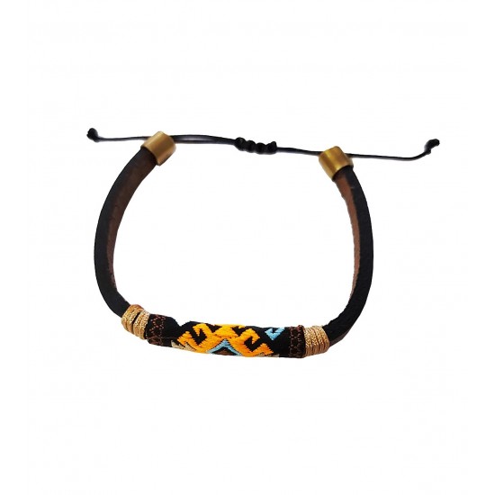 Bratara din piele ecologica, Multicolor, A4B160