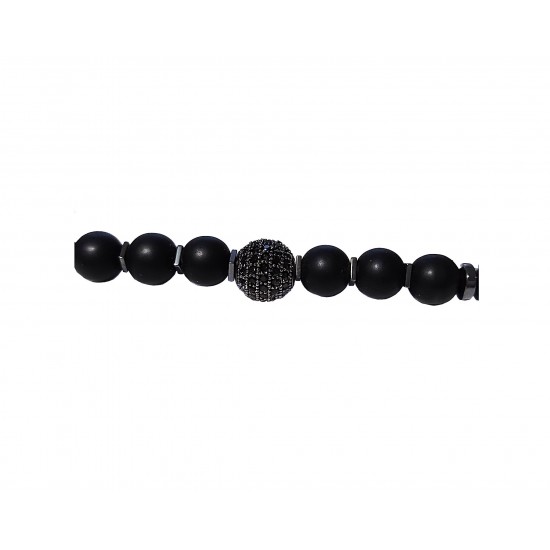 Bratara cu pietre naturale, Onix, Black Charm, A4B176 Bratara cu pietre naturale, Onix, Black Charm, A4B176
