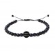 Bratara cu pietre naturale, Onix, Black Charm, Zirconiu, A4B172