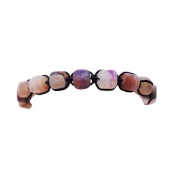 Bratara cu snur ajustabil, Amethyst Stone, A4B132