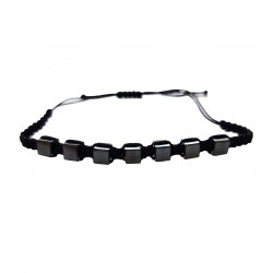 Bratara cu snur ajustabil, Black, A4B118