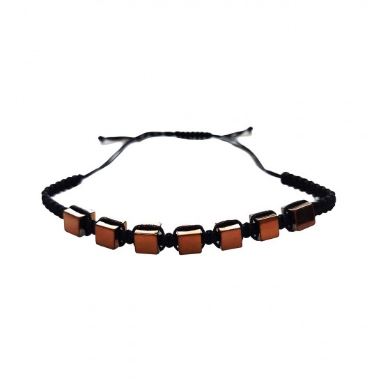 Bratara cu snur ajustabil, Brown, A4B117 Bratara cu snur ajustabil, Brown, A4B117