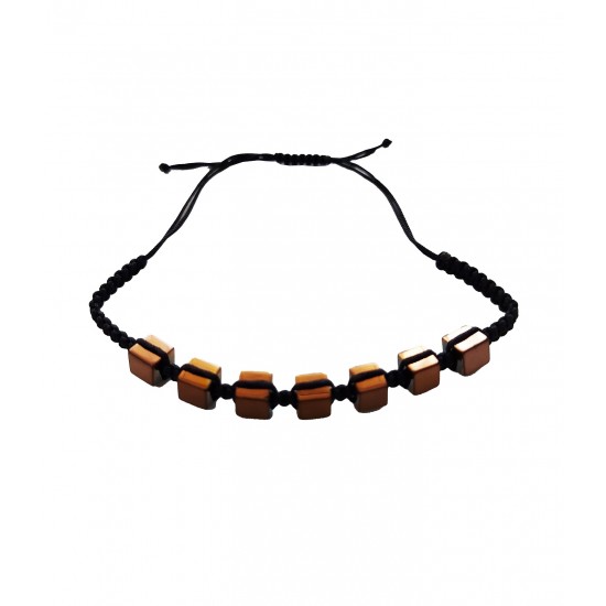 Bratara cu snur ajustabil, Brown, A4B117 Bratara cu snur ajustabil, Brown, A4B117