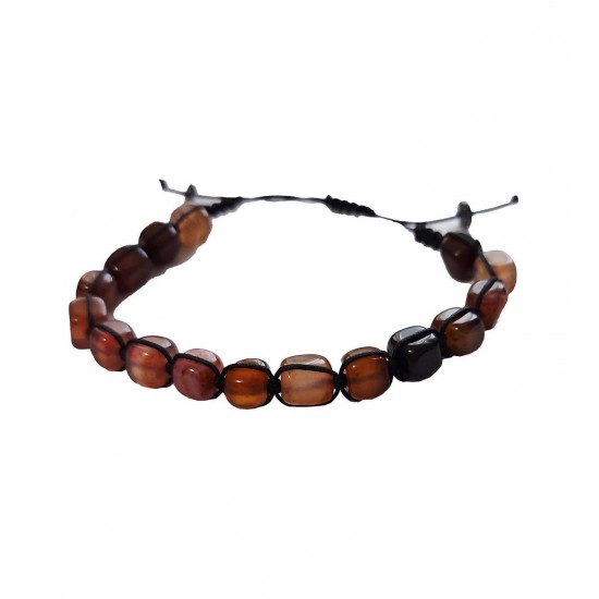 Bratara cu snur ajustabil, Brown Stone, A4B134 Bratara cu snur ajustabil, Brown Stone, A4B134
