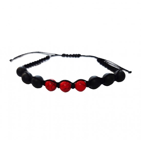 Bratara cu snur ajustabil, Red, A4B121 Bratara cu snur ajustabil, Red, A4B121