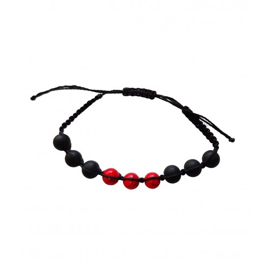 Bratara cu snur ajustabil, Red, A4B121 Bratara cu snur ajustabil, Red, A4B121