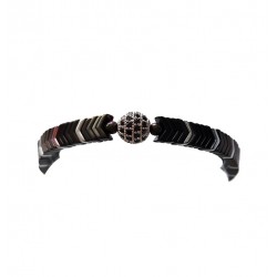 Bratara cu snur ajustabil, Silver Charm, A4B115