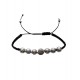 Bratara cu snur ajustabil, Silver Charm, A4B120 Bratara cu snur ajustabil, Silver Charm, A4B120