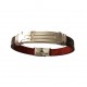 Bratara din piele ecologica, Cruce, Inox, A4B103