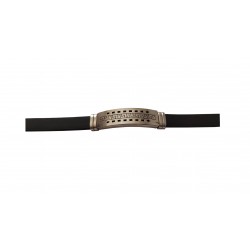 Bratara din piele ecologica, Inox, A4B69