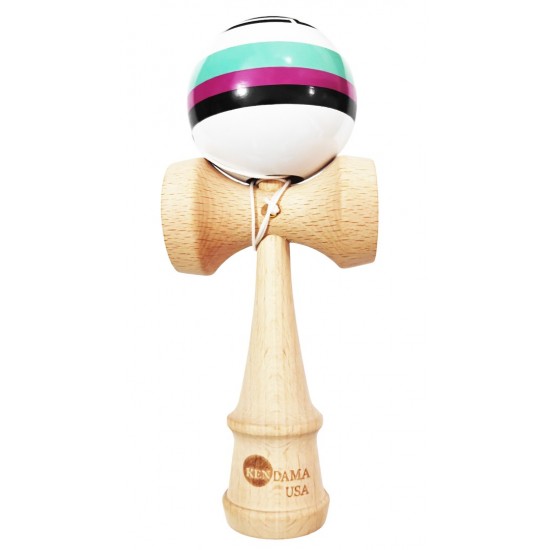 Kendama din lemn natural, Bila lemn + Sticker Waterproof USA pentru telefon, 176KD