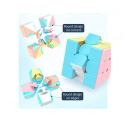 Cub Magic 3x3x3 Moyu MoFang Meilong, Stickerless macaron, 245CUB-1