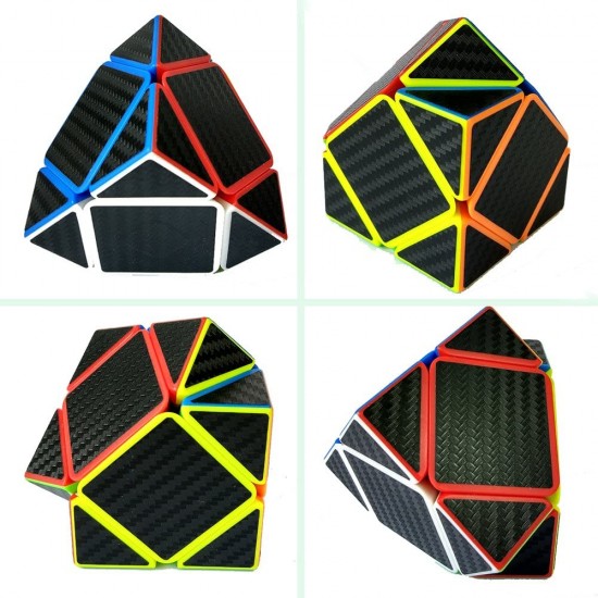 Cub Magic Yisheng  Skewb, Fibra de carbon, Black, 220CUB-1