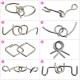 Set puzzle Brain Twister 8 jocuri din Metal, pentru copii si adolescenti, 9BAFF Set puzzle Brain Twister 8 jocuri din Metal, pentru copii si adolescenti, 9BAFF