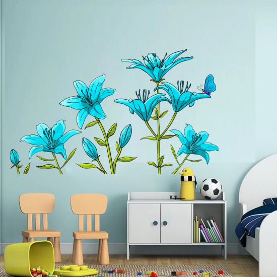 Sticker decorativ, Crin albastru, 150 cm, 397STK