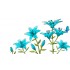 Sticker decorativ, Crin albastru, 150 cm, 397STK