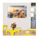 Sticker decorativ, Fereastra 3D, Avion, 85 cm, 391STK
