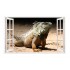 Sticker decorativ, Fereastra 3D, Chameleon Dragon, 85 cm, 324STK