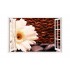 Sticker decorativ, Fereastra 3D, Gerbera, 85 cm, 183STK