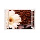 Sticker decorativ, Fereastra 3D, Gerbera, 85 cm, 183STK Sticker decorativ, Fereastra 3D, Gerbera, 85 cm, 183STK
