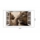 Sticker decorativ, Fereastra 3D, Lei, 85 cm, 241STK