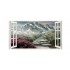 Sticker decorativ, Fereastra 3D, Munte, 85 cm, 251STK