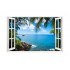 Sticker decorativ, Fereastra 3D, Ocean, 85 cm, 181STK