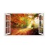 Sticker decorativ, Fereastra 3D, Toamna, 85 cm, 213STK