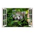 Sticker decorativ, Fereastra 3D, Vulpe, 85 cm, 310STK