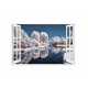 Sticker decorativ, Fereastra 3D winter, 85 cm, 160STK Sticker decorativ, Fereastra 3D winter, 85 cm, 160STK