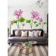 Sticker decorativ, Flore roz pal, 150 cm, 396STK-3
