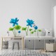 Sticker decorativ, Flori albastre, 150 cm, 396STK