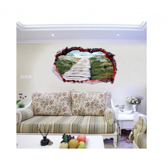 Sticker decorativ, Gaura in perete 3D, Mare, 85 cm, 401STK Sticker decorativ, Gaura in perete 3D, Mare, 85 cm, 401STK
