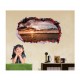 Sticker decorativ, Gaura in perete 3D, Ocean, 85 cm, 335STK-1 Sticker decorativ, Gaura in perete 3D, Ocean, 85 cm, 335STK-1