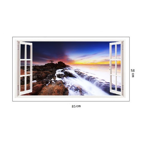 Sticker decorativ, Munte 3D, 85 cm, 165STK