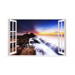 Sticker decorativ, Munte 3D, 85 cm, 165STK