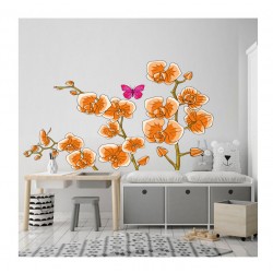 Sticker decorativ, Orhideie, 150 cm, 399STK-2