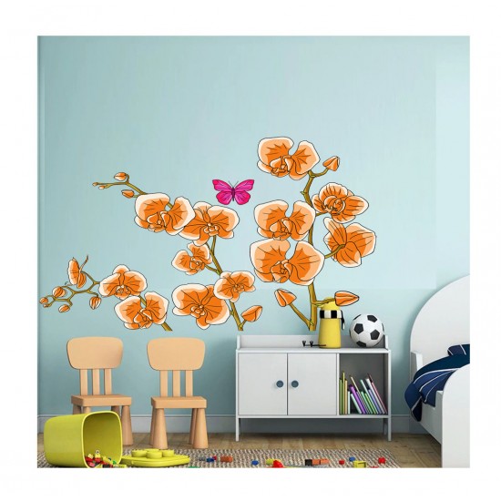 Sticker decorativ, Orhideie, 150 cm, 399STK-2 Sticker decorativ, Orhideie, 150 cm, 399STK-2