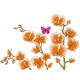 Sticker decorativ, Orhideie, 150 cm, 399STK-2 Sticker decorativ, Orhideie, 150 cm, 399STK-2
