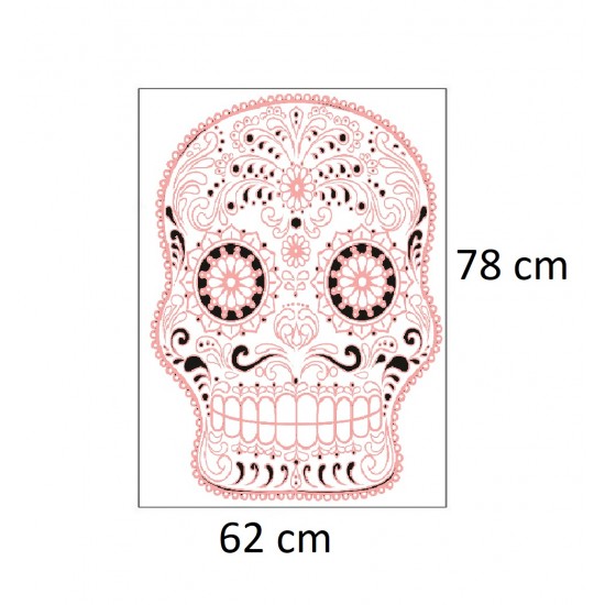 Sticker decorativ, Skull, 78 cm, 216STK-10