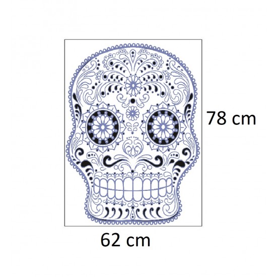 Sticker decorativ, Skull, 78 cm, 216STK-14